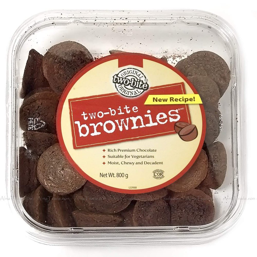 Two Bite Brownies Rich Moist Chewy Decadent Sweet Chocolate Cakes Pack of 800g