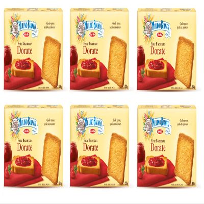 6X Mulino Bianco Fette Biscottate Italian Rusks Dreid Bread 630g