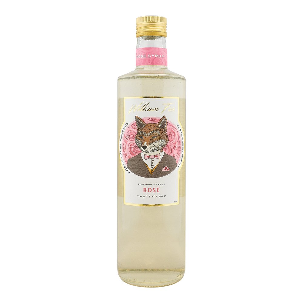 William Fox Premium Rose Syrup 75cl