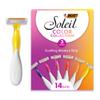 BIC Soleil Smooth Colors Women's Disposable Razors With Aloe Vera and vitamin E Lubricating Strip for Enhanced Glide, With 3 Blades, 14 Count view 1
