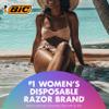 BIC Soleil Smooth Colors Women's Disposable Razors With Aloe Vera and vitamin E Lubricating Strip for Enhanced Glide, With 3 Blades, 14 Count view 4