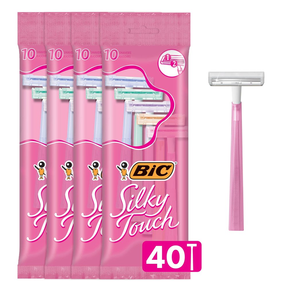 Bic Silky Touch Shavers, 10 Per Pack (4 Packs)