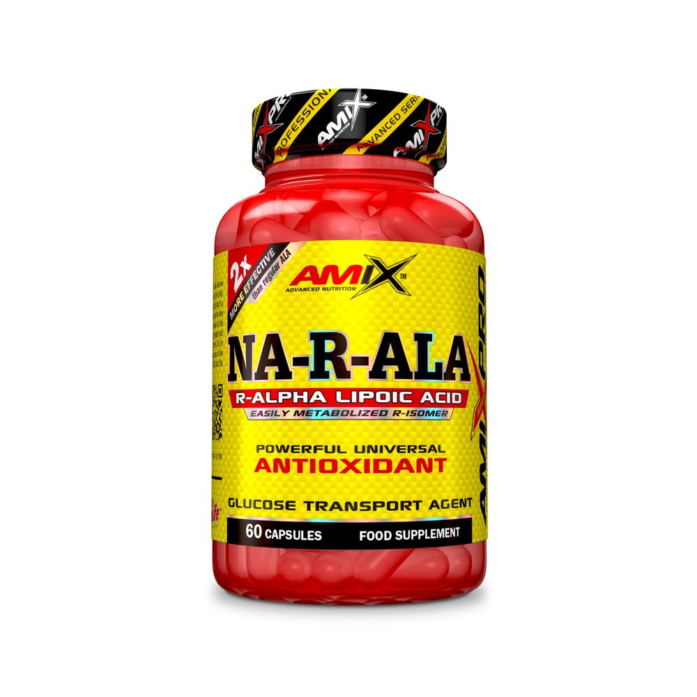 AMIX - Dietary Supplement - NA R ALA in a Bottle of 60 Capsules - Powerful Antioxidant Properties - Ideal as an Energy Booster - Fast Metabolism