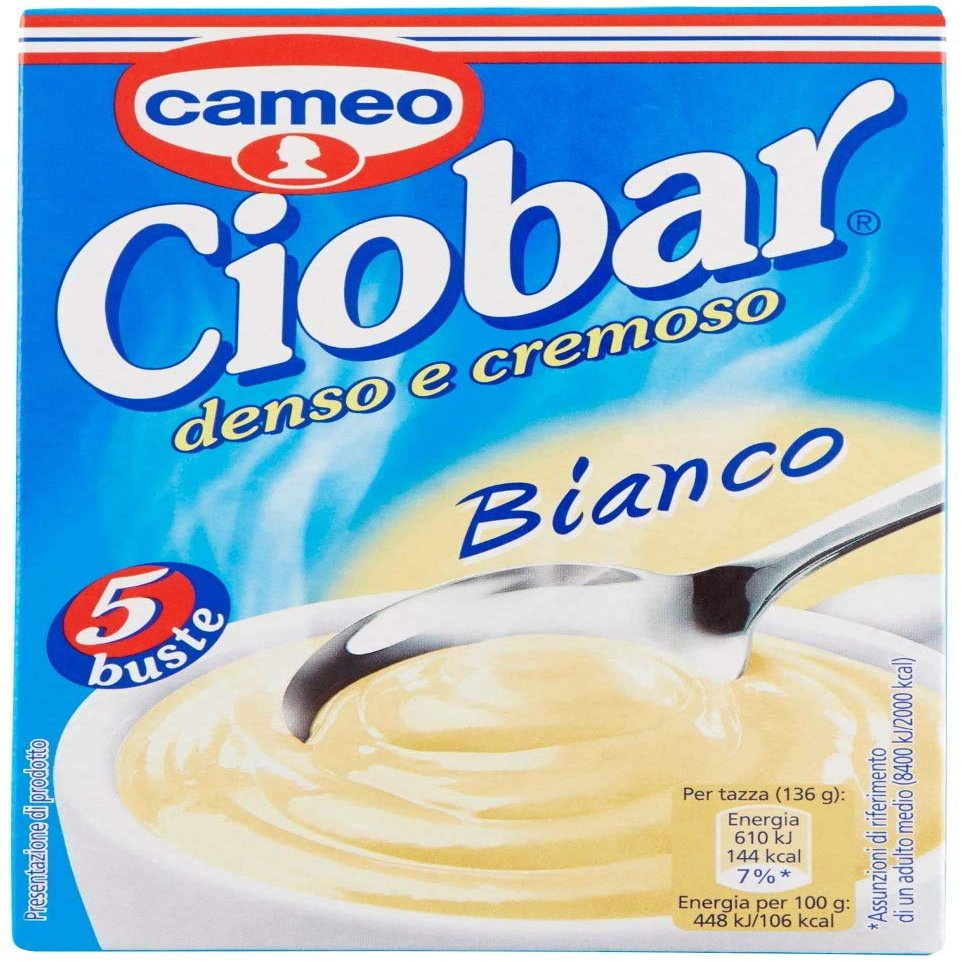 6x Cameo Ciobar Bianco Instant White Hot Chocolate Drink Beverage 750g (6x5 Sachets Packs)