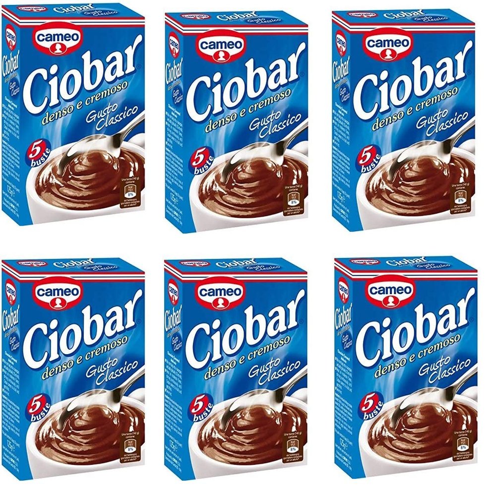 6 x 5 Cameo Ciobar Classico Instant Italian Hot Chocolate Drink Beverage (5 x 25g)