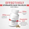 CHEERS - Hair Formula, 60 Capsules, Hair Skin and Nails Vitamins for Adults, Vegan Hair Vitamins, Hair Supplement with Phosphatidic Acid view 2