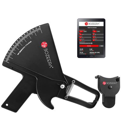 [BODY FAT CALIPER PRO AND BODY MEASURING TAPE] / Skinfold Caliper PRO and Body Tape Measure - Calipers - Inclusive FREE Software, Video Interpretation and English Manual - BOZEERA. Premium-version
