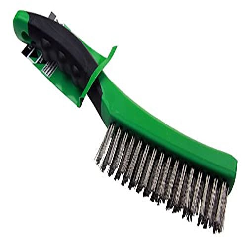 VEWERK Soft Grip Stainless Steel Wire Brush 260mm X 2 7011