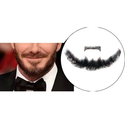 Remeehi Goatee Men's Beard Human Hair Lace Hand-Made Fake Facial Mustache Costume Pretend Bei