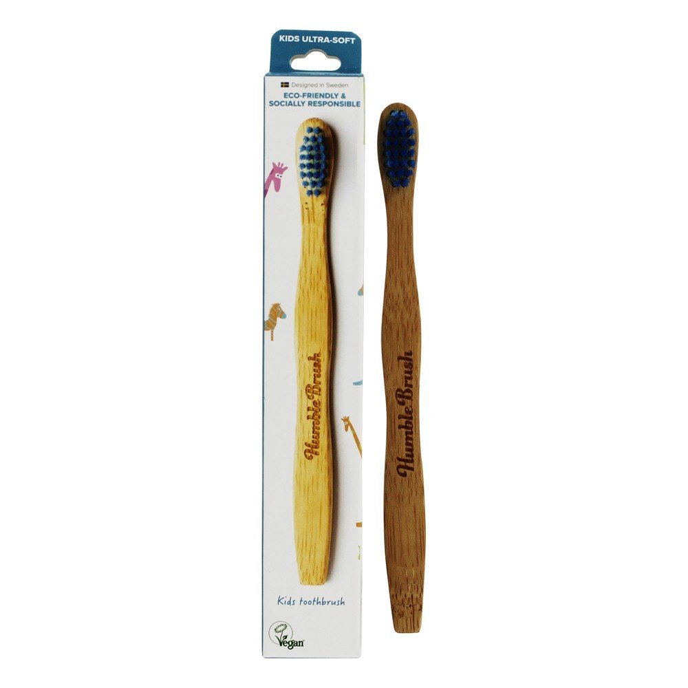 The Humble Co. - Humble Bamboo Brush Ultra Soft Kids Toothbrush Blue