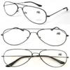 2 Pairs Gunmetal Classic Stylish Double Bridge Metal Reading Glasses R294 Specs +3.00 view 2