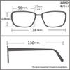 2 Pairs Gunmetal Classic Stylish Double Bridge Metal Reading Glasses R294 Specs +3.00 view 3