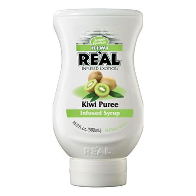 Real Syrup | Kiwi Puree Infused Fruit Syrup | Made with Real Kiwi | 500ml |Natural Ingredients| Cocktails, Baking, Smoothies, Mixing Drinks, Desserts, Cooking