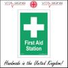 FS119 First Aid Station SIGN medical room nurse bandage sick bay workplace 400mm x 600mm Sticker/Sav - White Background view 1