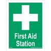 FS119 First Aid Station SIGN medical room nurse bandage sick bay workplace 400mm x 600mm Sticker/Sav - White Background view 2