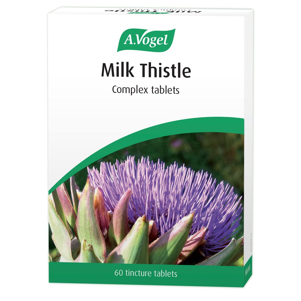 A.Vogel Milk Thistle Complex  60 Tablets | 4-in-1 Supplement with Milk Thistle, Artichoke, Dandelion & Boldo | Plant-Based Supplement from Freshly Harvested Ingredients