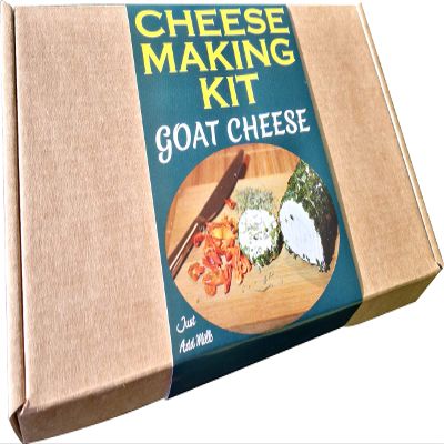 best4kits Cheese KIT Premium = Goat Cheese With Garlic & Herbs = Great Gift Present = Make Your Own Cheese