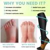Iseasoo Copper Compression Socks (15-20 mmHg) for Men & Women - Running, Hiking, Cycling, Travel - Improves Circulation view 4