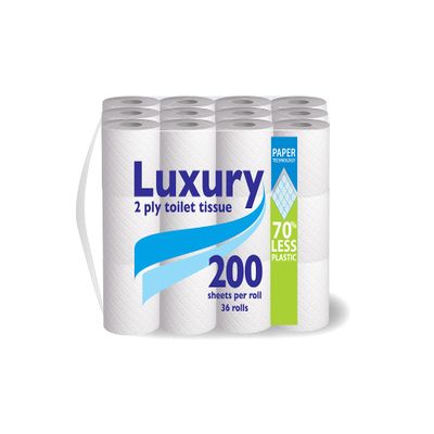 108 Toilet Rolls 2ply 200 sheets quilted Tissue 2 ply BY MISA