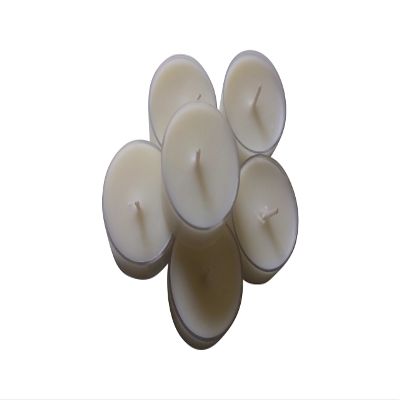 100% Pure organic Handmade Coconut Wax Tea light Dye free unscented candle pack of 50