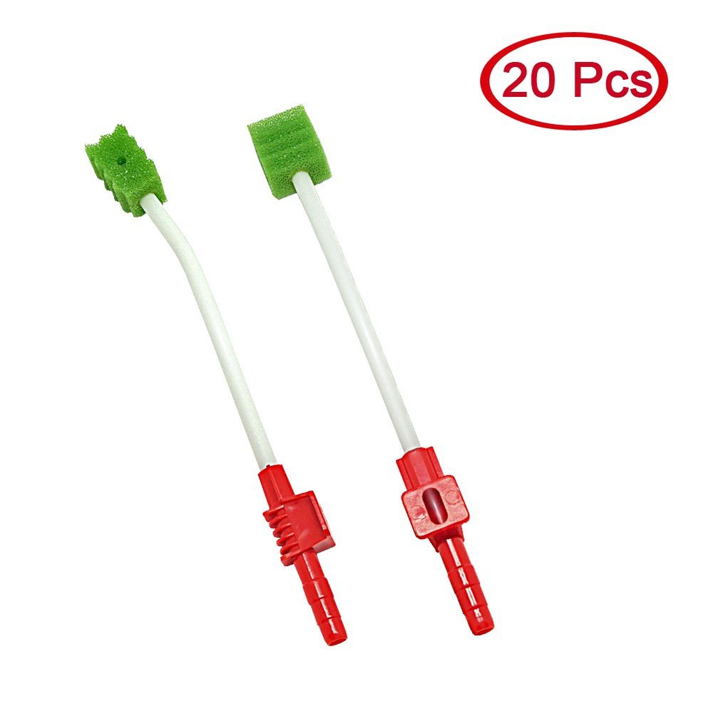 Disposable ICU Patient Suction Sputum Sponge Swab,Sputum Aspirator,Untreated,Indiviually Wrapped, 20 Count