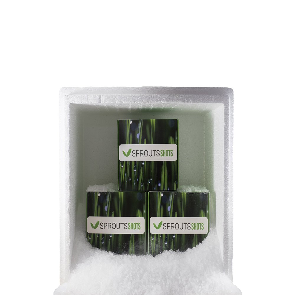 Agrospr Outs Organic Wheatgrass Juice Sprouts Shots Quartals Box Tiefgefroren/Austrian Farming/Straight From The Farmer at 301