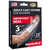 100% Waterproof Arm Cover for Shower - Tight Seal - 3pk Adult Reusable Cast Protectors - Half Arm Bag Sleeves for Wounds Care - After Surgery Plaster Cast Cover for Hand, Wrist, Elbow, Forearm view 1