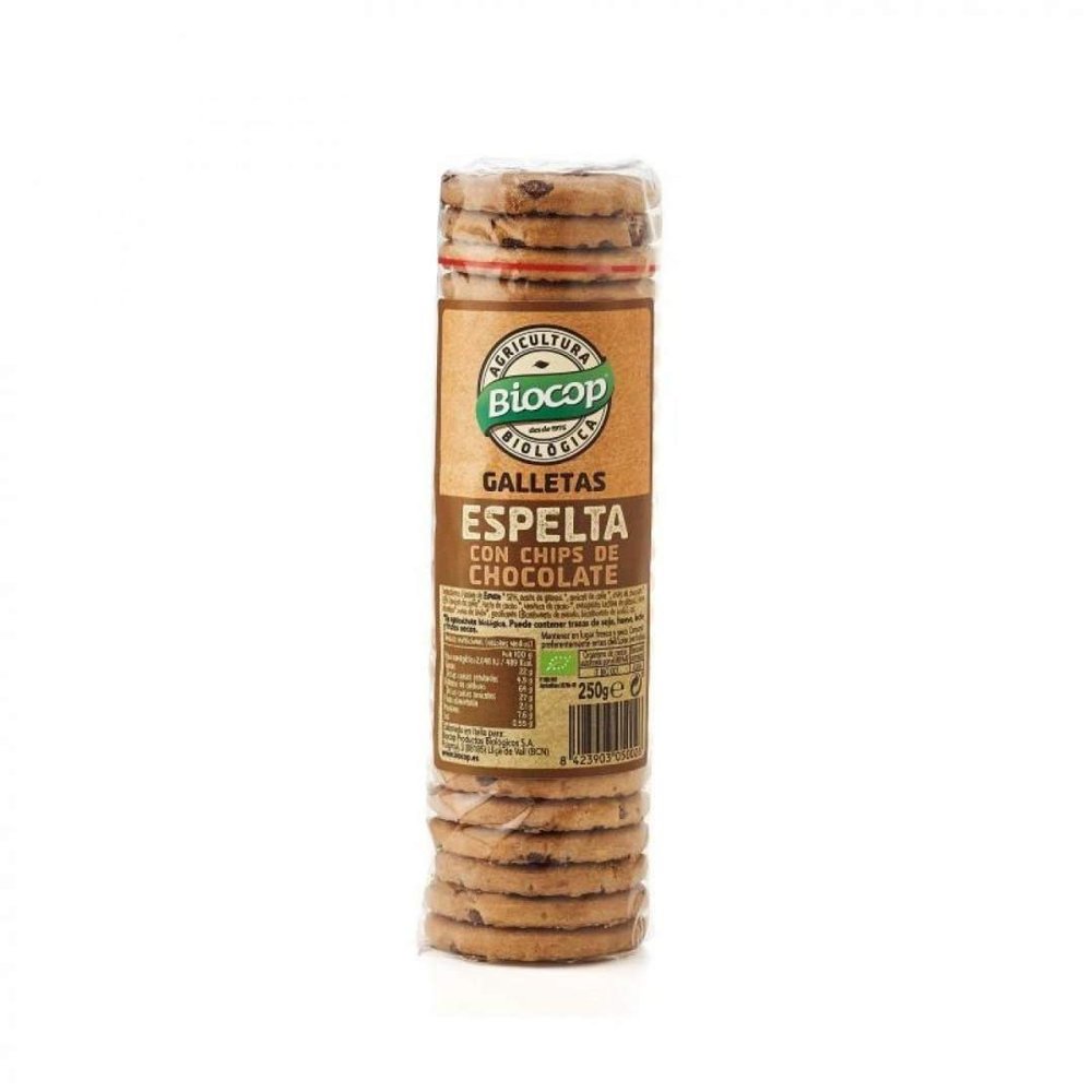 Biocop Chocolate Chips Spellet Cookies, 250 g