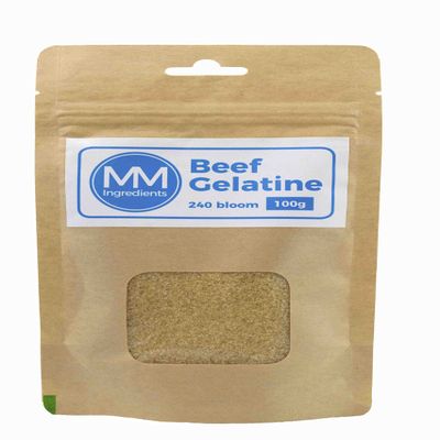 Beef Gelatine 100g 240 Bloom. Professional grade