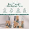 Georganics Plastic-Free Natural Dental Floss - Vegan, Cruelty-Free Castor Oil Floss - Spearmint Flavour - Fluoride-Free Oral Health - Eco-Friendly Refillable & Biodegradable - 50m Length view 2