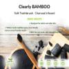 4 Pack Bamboo Toothbrush Set | Extra Soft Charcoal Infused Bristles, Eco Biodegradable Wood, BPA Free Vegan Nylon | Great for Teeth Whitening, Sensitive Gums, Adults, Kids view 3