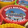 20 x Personalised Las Vegas 5cm High Resolution Cupcake Toppers view 1