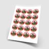 Motocross Motorbike - 20 x 5cm Personalised Edible Cupcake Toppers on Premium Icing view 2