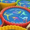I Love Gymnastics - 20 x 5cm Personalised Edible Cupcake Toppers on Premium Icing view 1