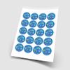 I Love Gymnastics - 20 x 5cm Personalised Edible Cupcake Toppers on Premium Icing view 2