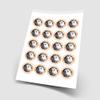 Barn Owl Bird of Prey - 20 x 5cm Personalised Edible Cupcake Toppers on Premium Icing view 2