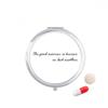 DIYthinker Quote The Good Seaman is Known in Bad Weather Travel Pocket Pill Case Medicine Drug Storage Box Dispenser Mirror Gift view 1