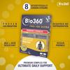 Natures Aid Bio360 Pro-100 Ultra Probiotic 100 Billion Bacteria CFU High Strength Vegan Supplement Supports Digestive Health, Immunity, Gut Flora & Energy Gluten-Free, Non-GMO - 30 Capsules view 4
