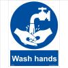 MA058 Wash Hands SIGN toilet loo canteen soap sink hygiene cleanse bathroom 400mm x 600mm Magnetic - Vehicle Grade view 1