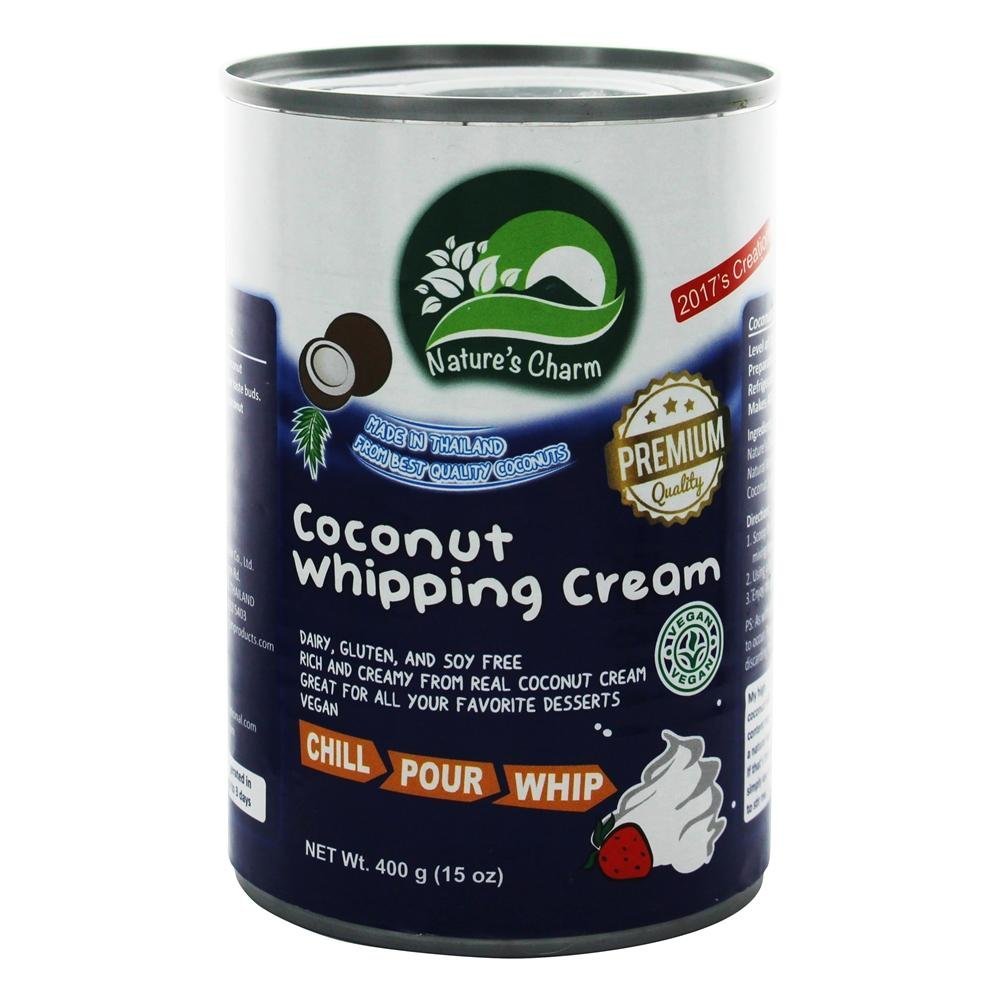 Natures Charm Coconut Whipping Cream, 400 ml, Pack of 2