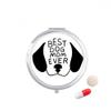 DIYthinker Best Dog Mom Ever Quote DIY Design Travel Pocket Pill Case Medicine Drug Storage Box Dispenser Mirror Gift view 1