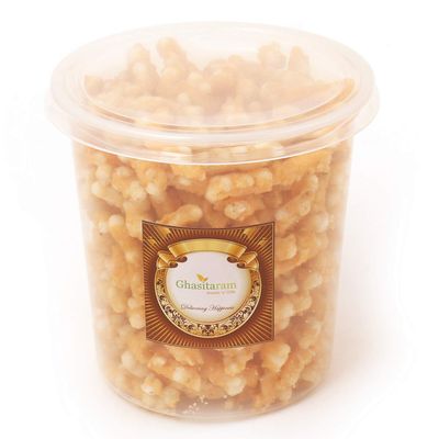 Ghasitaram Gifts Sabudana Papdi 400 GMS |Diwali,Holi,Rakhi,Valentine,Christmas,Birthday,Anniversary,Gift for Her,Him,Mothers Day,Fathers Day|