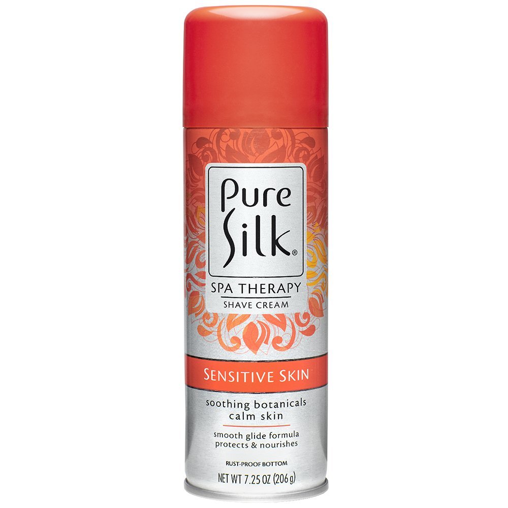 Pure Silk Sensitive Skin Spa Therapy Shave Cream for Women, 7.25 Oz