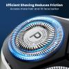 Phisco RMS8112 Compatible Replacement Shaver Heads | Triple Precision Rotary Blades, 15 Sharp Angle, High-Density Stainless Steel Foil view 2
