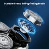 Phisco RMS8112 Compatible Replacement Shaver Heads | Triple Precision Rotary Blades, 15 Sharp Angle, High-Density Stainless Steel Foil view 3