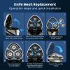 Phisco RMS8112 Compatible Replacement Shaver Heads | Triple Precision Rotary Blades, 15 Sharp Angle, High-Density Stainless Steel Foil view 4