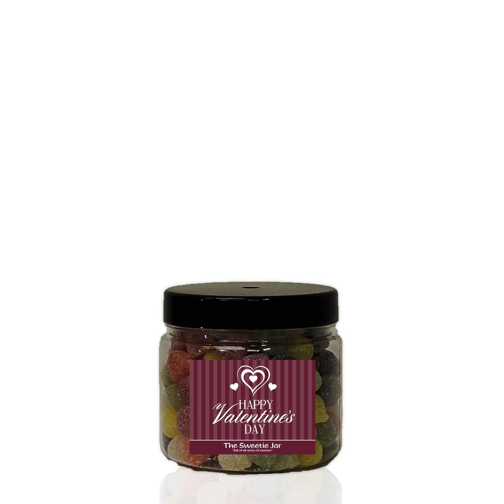 AMERICAN HARD GUMS 750g Sweet Jar  A Personalised Gift Jar filled with your favourite Retro Sweets! - Happy Valentines Day