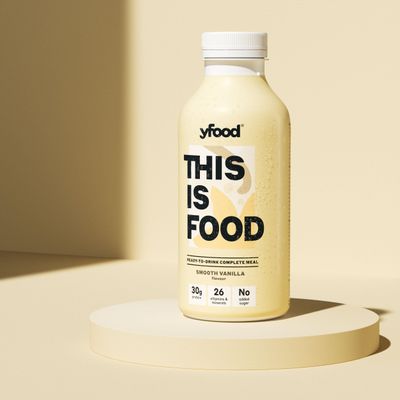 yfood Smooth Vanilla, tasty meal replacement, THIS IS FOOD drink, 34g of protein, 26 vitamins and mineral (12 x 500ml)