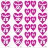 12 Edible "Fabulous at 50!" Design Cake Decorations, Plus 12 Smaller Pink "50" Hearts! view 2