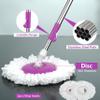 360 Degree Spinning Mop Bucket Home Cleaner With Two Mop Heads in Purple Color view 2